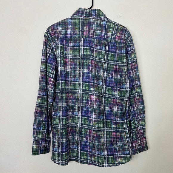 Luchiano Visconti Limited Edition Mens Multi-Color Button Down | Sz L - Picture 5 of 6